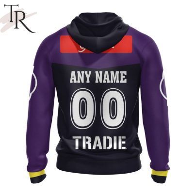 NRL Melbourne Storm Custom Name Number 2024 Home Jersey Pullover Hoodie