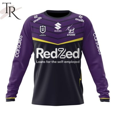 NRL Melbourne Storm Custom Name Number 2024 Home Jersey Sweatshirt