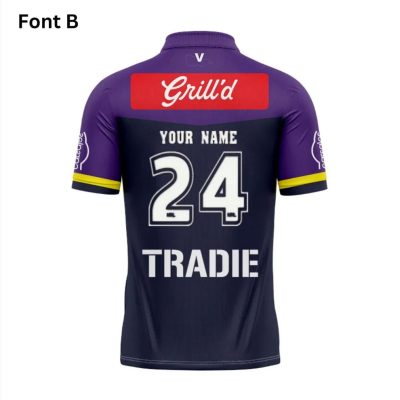 NRL Melbourne Storm Custom Name Number 2025 Home Jersey Polo Shirt