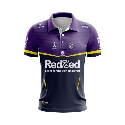 NRL Melbourne Storm Custom Name Number 2025 Home Jersey Polo Shirt