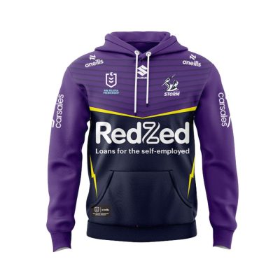 NRL Melbourne Storm Custom Name Number 2025 Home Jersey Pullover Hoodie
