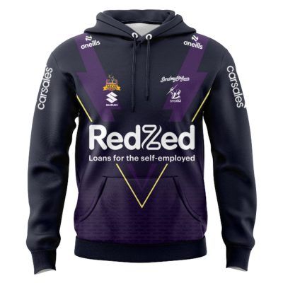 NRL Melbourne Storm Custom Name Number 2025 Warm Up Jersey Pullover Hoodie