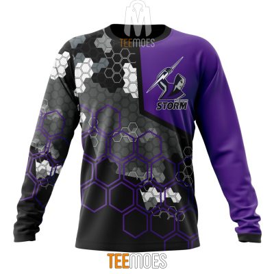 NRL Melbourne Storm Custom Name Number Motocross Concept Sweatshirt