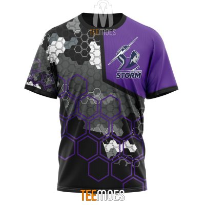 NRL Melbourne Storm Custom Name Number Motocross Concept T-Shirt