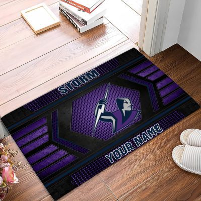 NRL Melbourne Storm Custom Name Special Edition Rubber Doormat