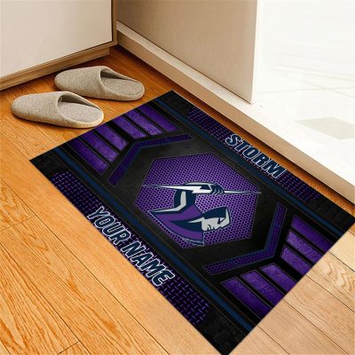 NRL Melbourne Storm Custom Name Special Edition Rubber Doormat