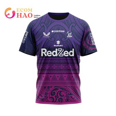NRL Melbourne Storm Custom Name Number 2022 Multicultural Captain?s Run Jersey T-Shirt