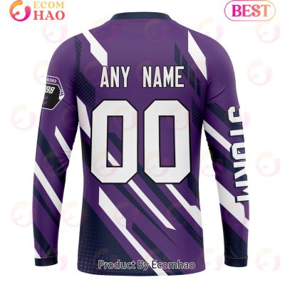 NRL Melbourne Storm Custom Name Number MotoCross Sweatshirt V3