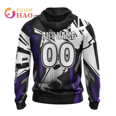 NRL Melbourne Storm Custom Name Number MotoCross Pullover Hoodie V2