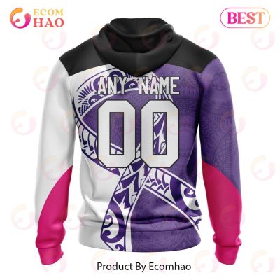 NRL Melbourne Storm Custom Name Number Samoa Fight Cancer Pullover Hoodie