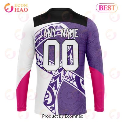 NRL Melbourne Storm Custom Name Number Samoa Fight Cancer Sweatshirt