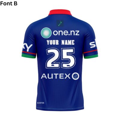 NRL New Zealand Warriors Custom Name Number 2025 Home Jersey Polo Shirt