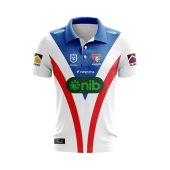 Nrl Newcastle Knights Custom Name Number 2024 Away Jersey Polo Shirt Front.jpg - demo10