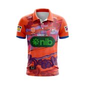 Nrl Newcastle Knights Custom Name Number 2024 Indigenous Jersey Polo Shirt Front.jpg - demo10