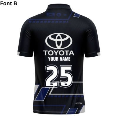 NRL North Queensland Cowboys Custom Name Number 2025 Black Training Jersey Polo Shirt