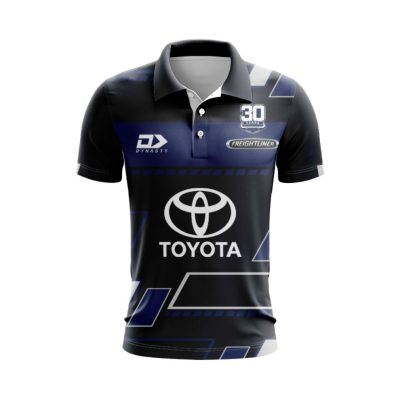 NRL North Queensland Cowboys Custom Name Number 2025 Black Training Jersey Polo Shirt