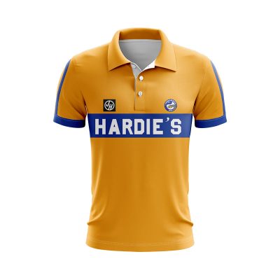 NRL Parramatta Eels Custom Name Number 1981 Retro Away Jersey Polo Shirt