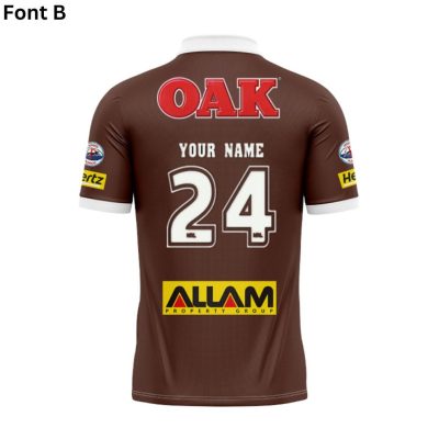 NRL Penrith Panthers Custom Name Number 2024 Heritage Jersey Polo Shirt