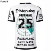 Nrl South Sydney Rabbitohs Custom Name Number 2025 Anzac Jersey Polo Shirt Back.jpg - demo10