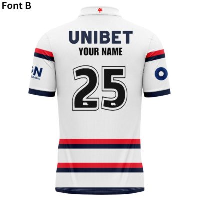 NRL Sydney Roosters Custom Name Number 2025 Training Jersey Polo Shirt
