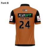 Nrl Wests Tigers Custom Name Number 2024 Away Jersey Polo Shirt Back.jpg - demo10