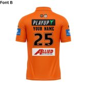 Nrl Wests Tigers Custom Name Number 2025 Away Jersey Polo Shirt Back.jpg - demo10