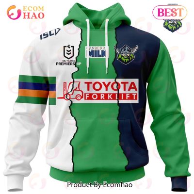 Personalized 2023 NRL Canberra Raiders Mix Jerseys 3D Hoodie