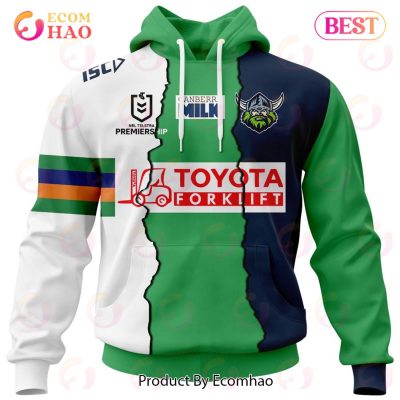 Personalized 2023 NRL Canberra Raiders Mix Jerseys 3D Hoodie