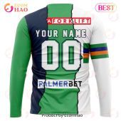 Personalized 2023 Nrl Canberra Raiders Mix Jerseys 3d Hoodie Rocking Picture - demo10