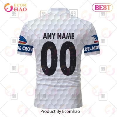 AFL Adelaide Crows Custom Name Number Golf Polo Shirt