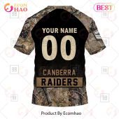 Personalized Nrl Canberra Raiders Camouflage 3d Hoodie You Look Too Weak - demo10