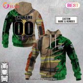 Personalized Nrl Canberra Raiders Firefighter 3d Hoodie Impressive Picture. - demo10