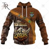 Personalized Nrl Canberra Raiders Leather Leaf Style Hoodie 3d Loving Click - demo10