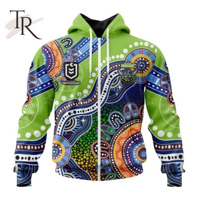 Personalized NRL Canberra Raiders Special Indigenous Design Hoodie 3D