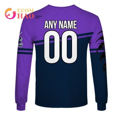 NRL Melbourne Storm Custom Name Number Native Skull Pullover Hoodie
