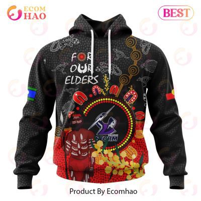 NRL Melbourne Storm Custom Name Number Special Edition NAIDOC Pullover Hoodie