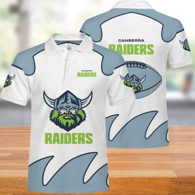 NRL Canberra Raiders White Polo Shirt