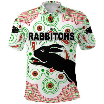 NRL South Sydney Rabbitohs Indigenous Vibes Polo Shirt