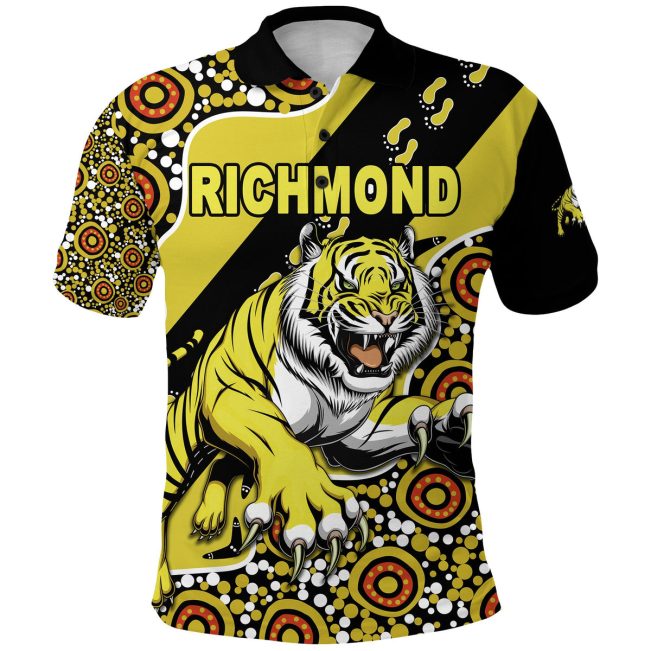 AFL Richmond Tigers Indigenous Polo Shirt