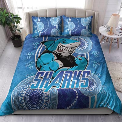 NRL Cronulla-Sutherland Sharks Indigenous Mascot  Bedding Set