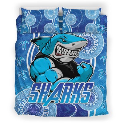 NRL Cronulla-Sutherland Sharks Indigenous Mascot  Bedding Set