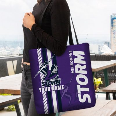 NRL Melbourne Storm Custom Name New Edition Tote Bag