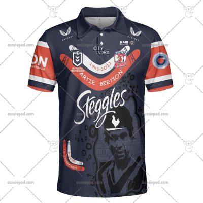 NRL Sydney Roosters Custom Name Number 2023 Indigenous Jersey Polo Shirt