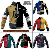 Mix 2 Nhl Teams Select Any 2 Teams To Mix And Match Hoodie - demo10
