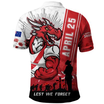 West Coast Eagles Polo Shirt Breaking Through Fan Design