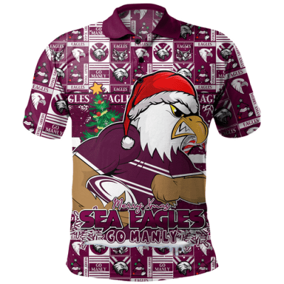 Manly Warringah Sea Eagles Polo Shirt Custom Team Of Us Die Hard Fan Supporters