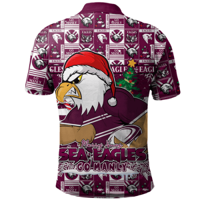 Manly Warringah Sea Eagles Polo Shirt Custom Team Of Us Die Hard Fan Supporters
