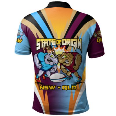 Queensland Maroons Polo Shirt State Of Origin 2024 Sport Style