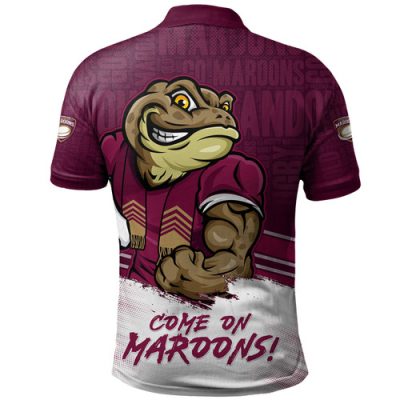 Queensland Maroons Polo Shirt State Of Origin 2024 Sport Style