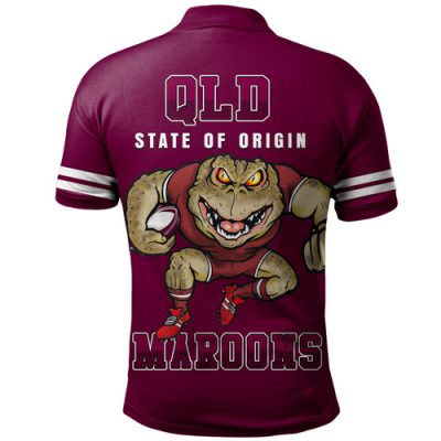 Queensland Maroons Polo Shirt State Of Origin 2024 Sport Style
